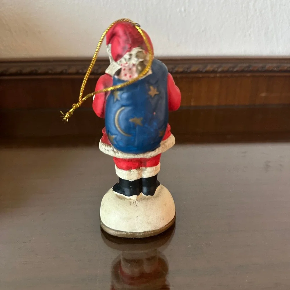 Memories of Santa 1926 Santa Claus Christmas‎ Ornament Moon Stars Toys 3.5